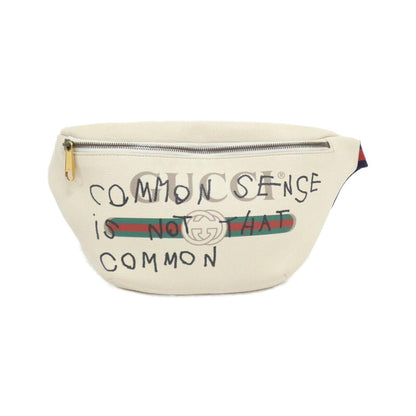 Gucci White Leather Fanny Pack ()
