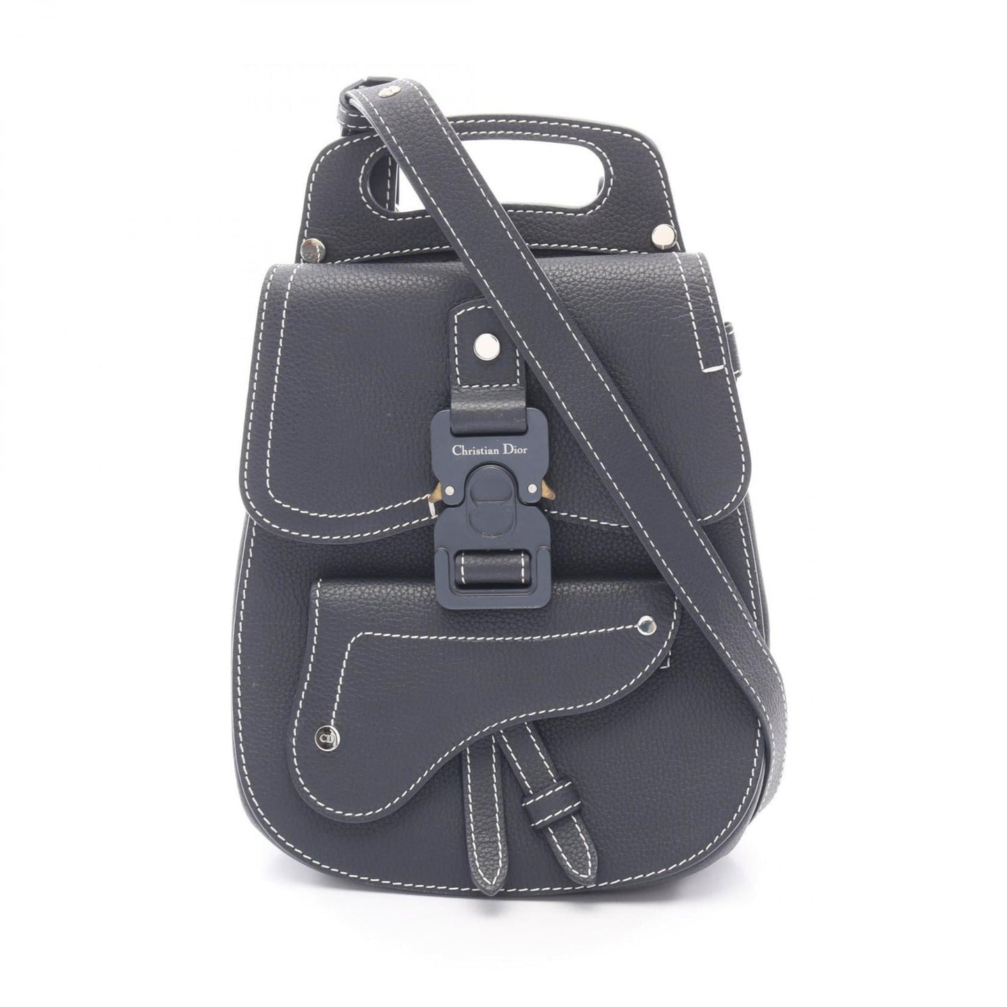 Christian Dior Navy Leather Backpack ()