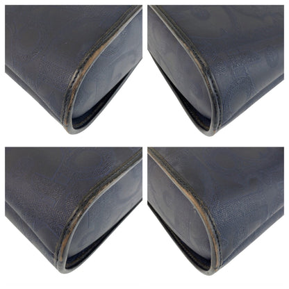 Christian Dior Navy Pvc Leather Handbag Shoulder Bag ()