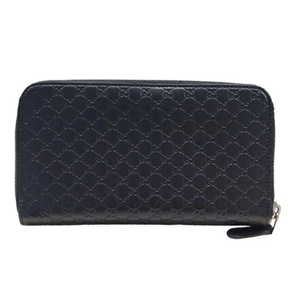 Gucci Black Leather Long Wallet (Bi-Fold)