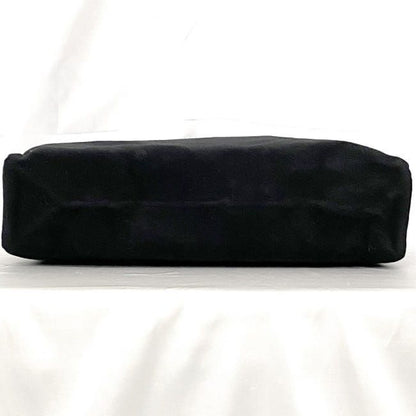 Gucci Black Suede Leather Handbag Tote Bag