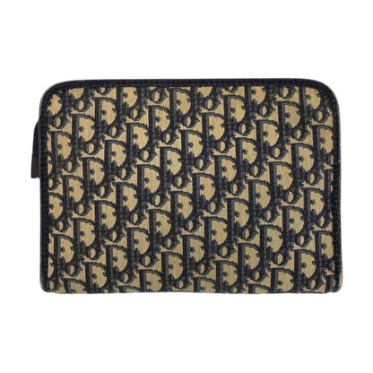 Christian Dior Navy Canvas Clutch Bag ()