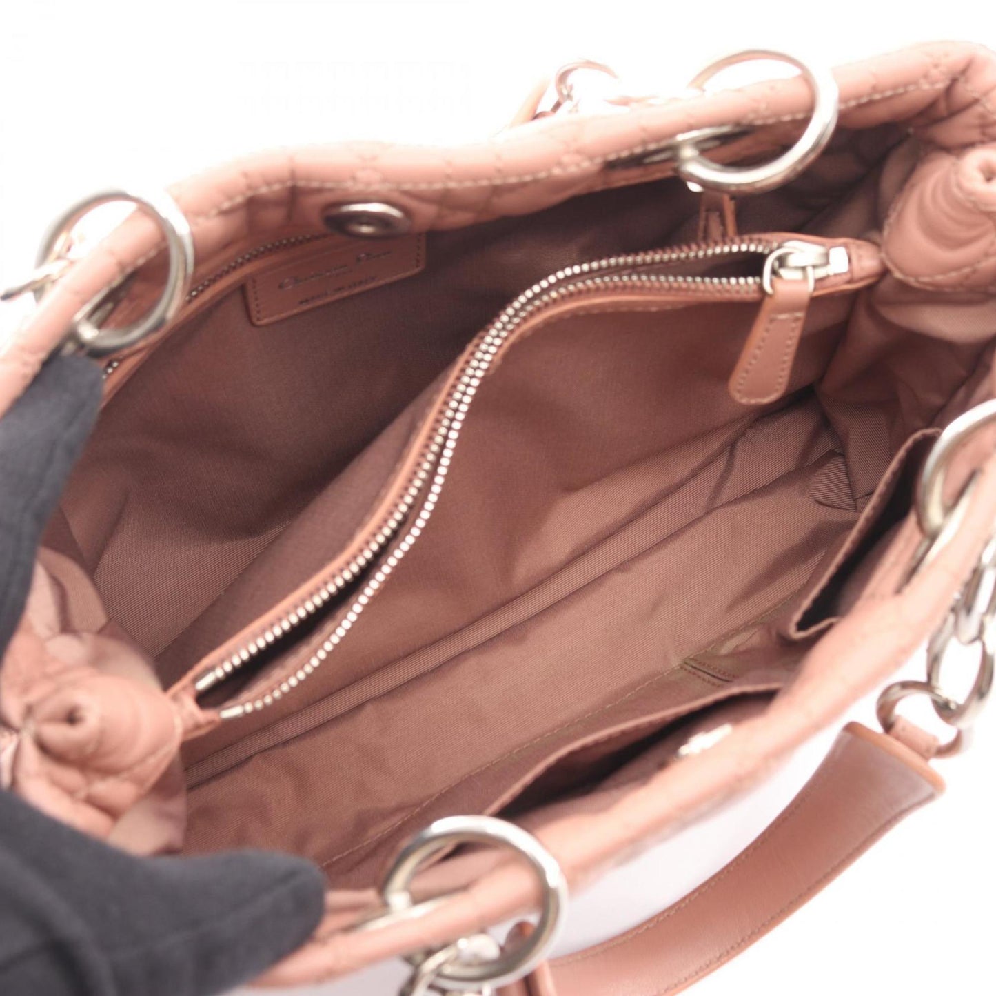 Christian Dior Pink Leather Handbag ()