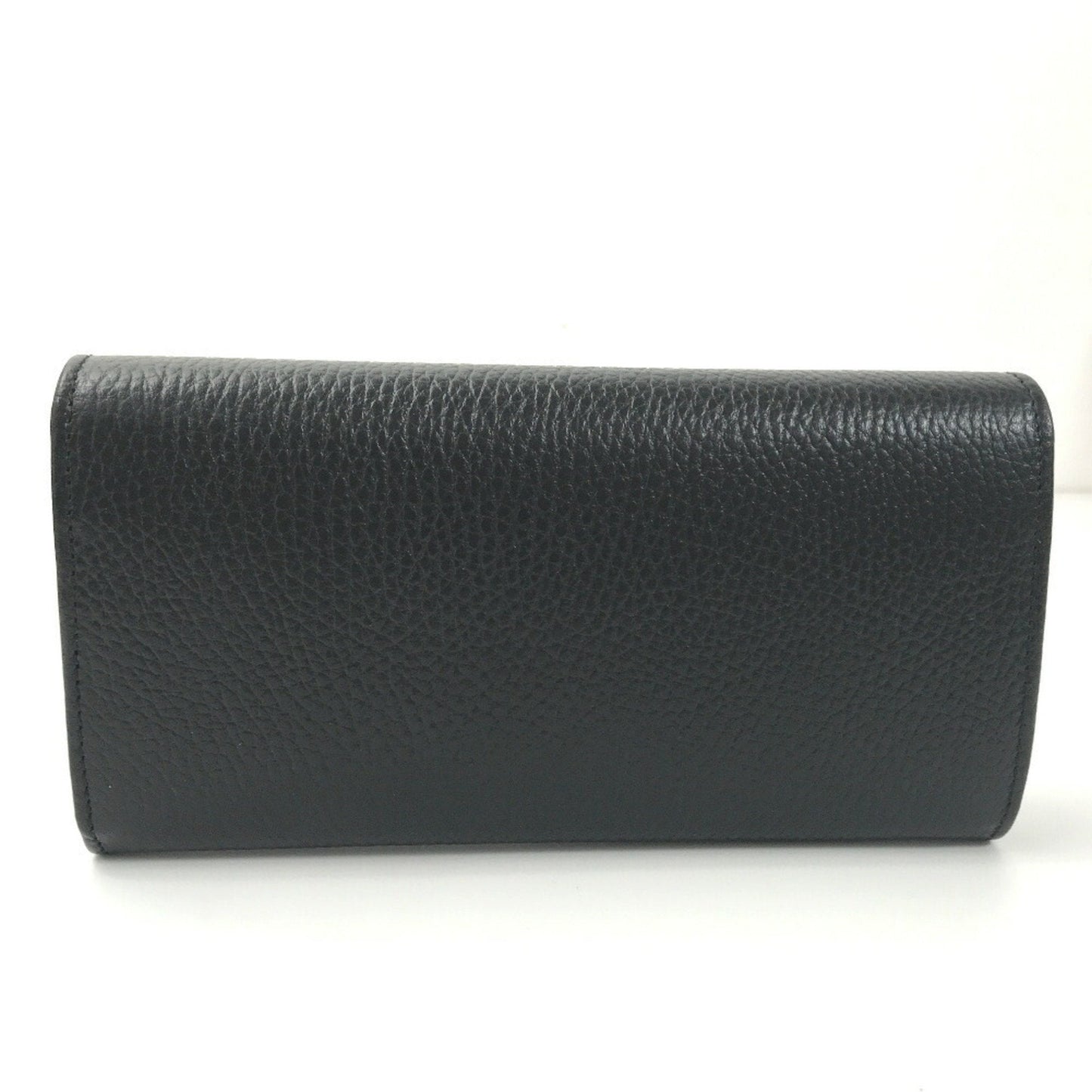 Gucci Long Wallet Continental GG Marmont?456116 Leather Black Men's GUCCI