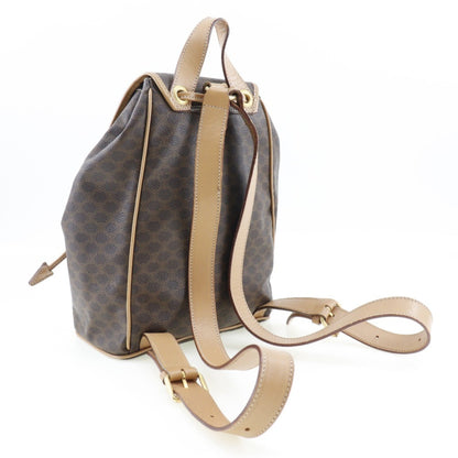 Celine Macadam rucksack daypack M16 PVC x leather tea ladies