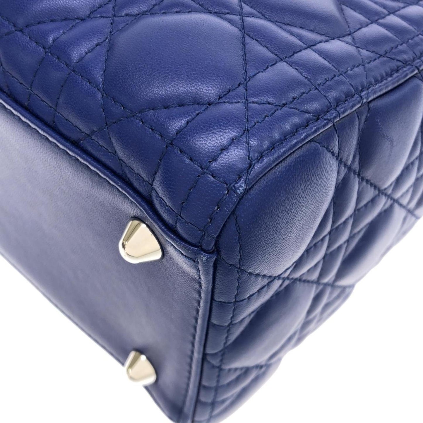 Christian Dior Silver Leather Handbag ()