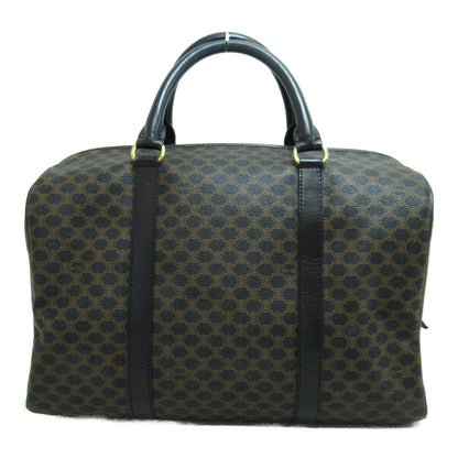 Celine Boston bag Black Brown PVC coated canvas