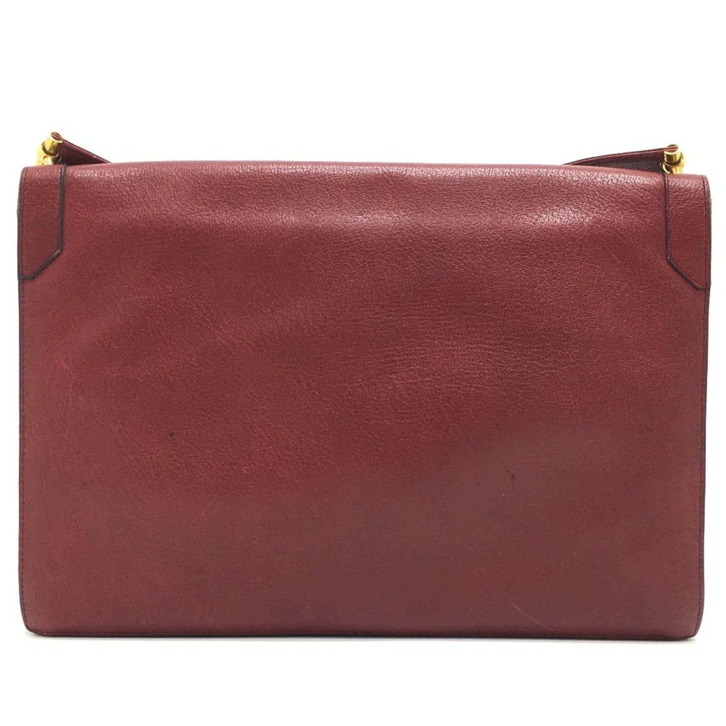 Christian Dior Red Color Leather Shoulder Bag ()