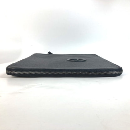 Gucci Black Pvc Leather Clutch Bag Laptop Bag