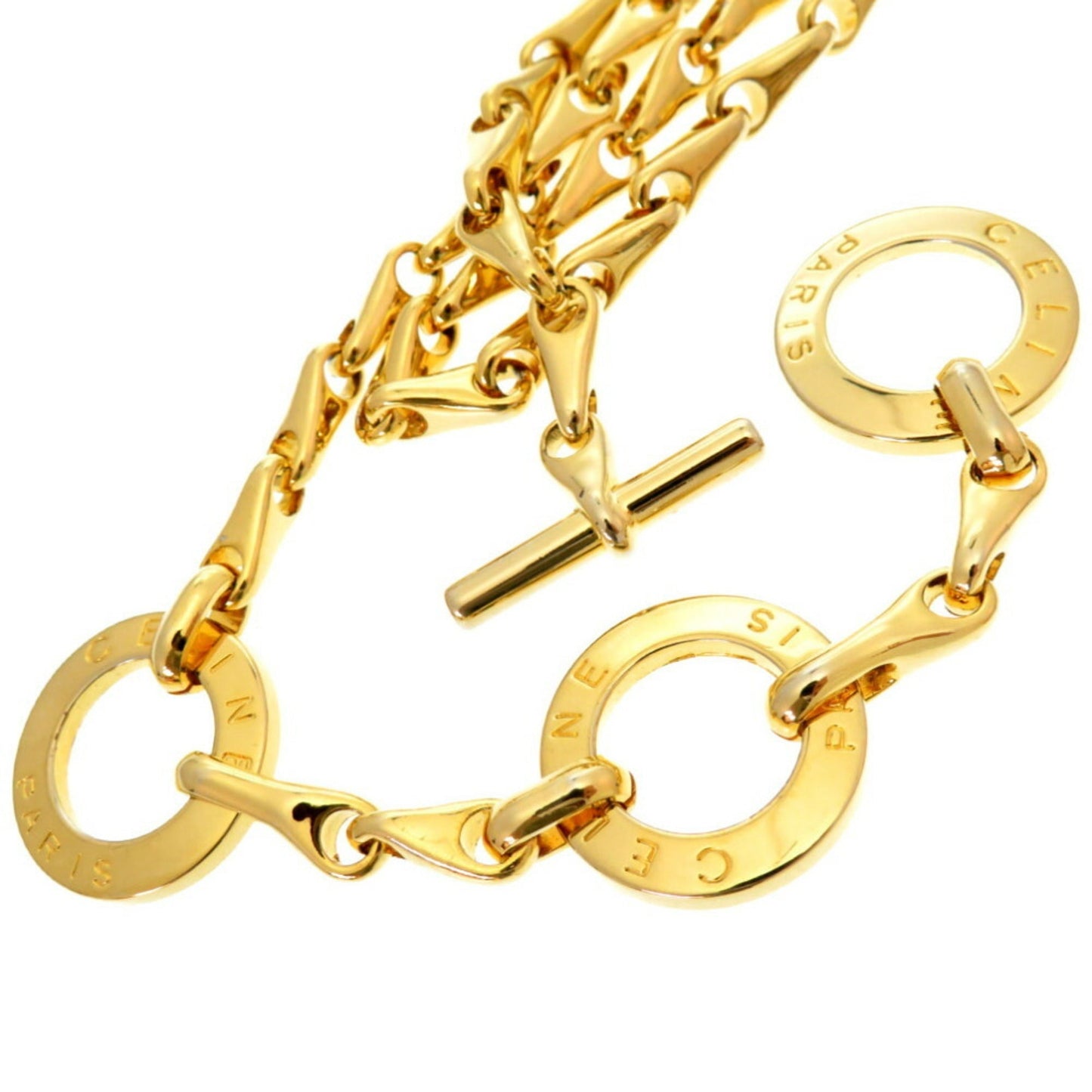 Celine Circle Gold Chain Belt