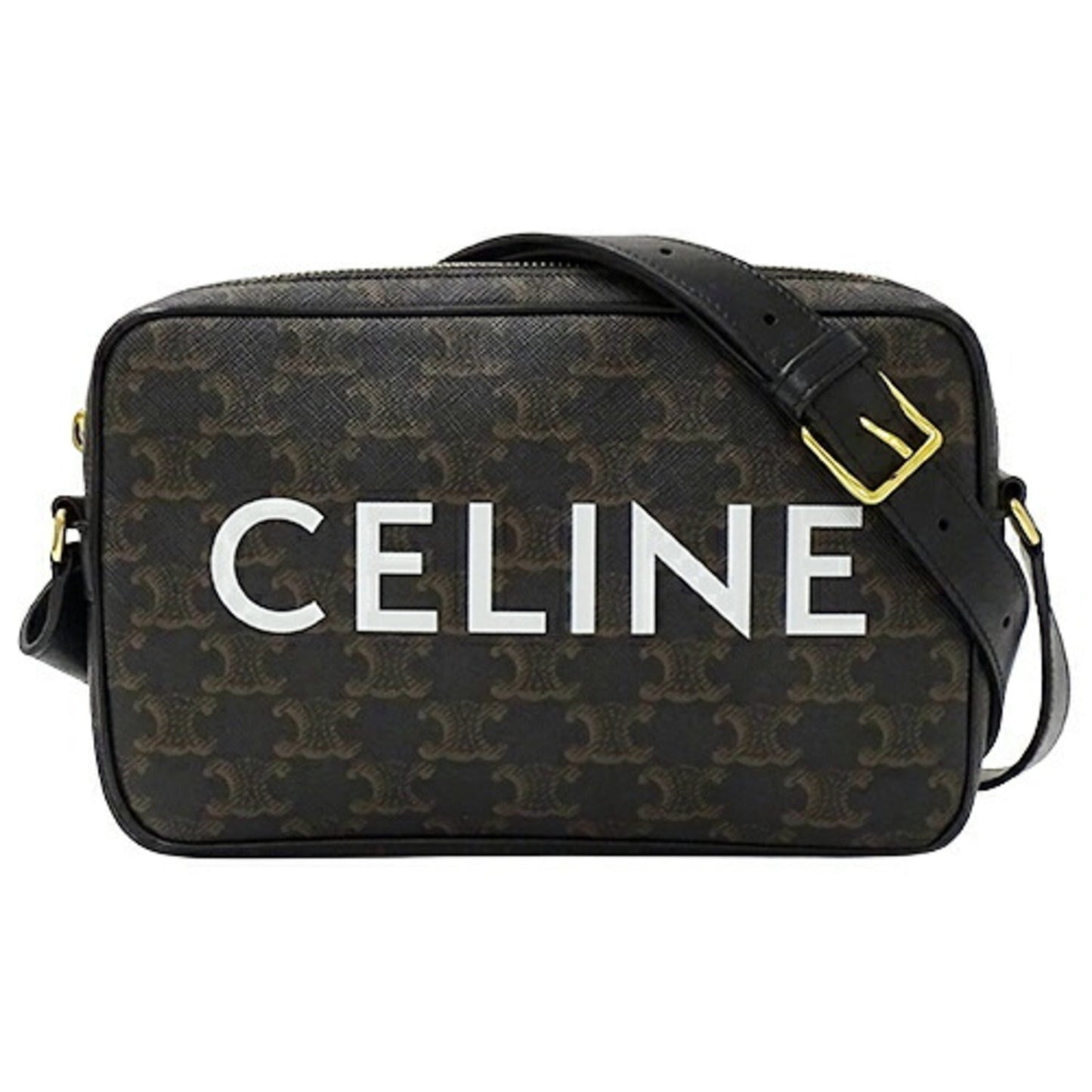 Celine bag ladies shoulder triomphe brown black
