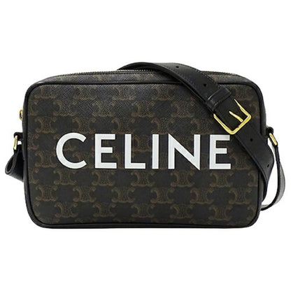 Celine bag ladies shoulder triomphe brown black