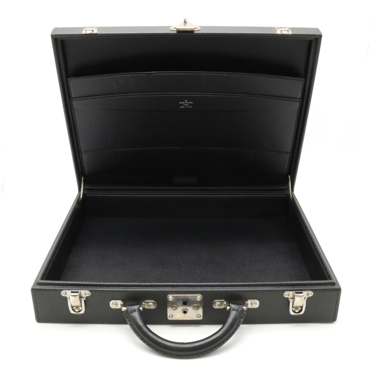 LOUIS VUITTON Taiga Diplomat Bag Attache Case Trunk Ardoise M30012