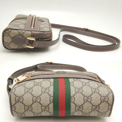 Gucci Beige Brown Gg Supreme Canvas Shoulder Bag
