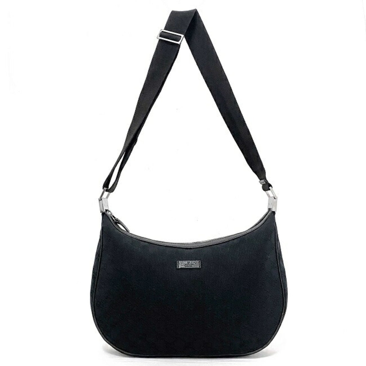 Gucci Shoulder Bag Black 122790 Canvas Leather Gucci Women's Crossbody GG
