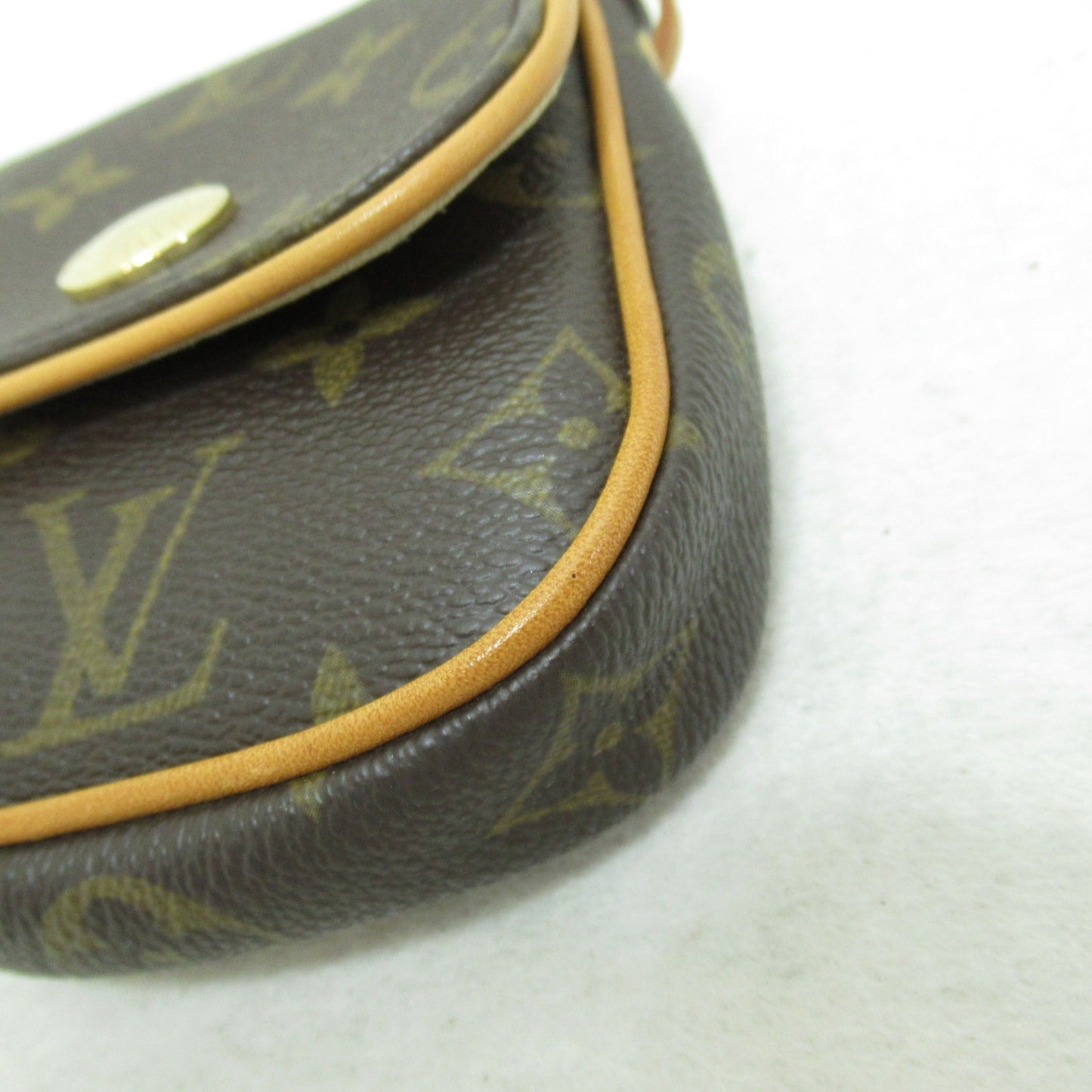 Louis Vuitton Pochette Cancoon Brown PVC coated canvas M60018