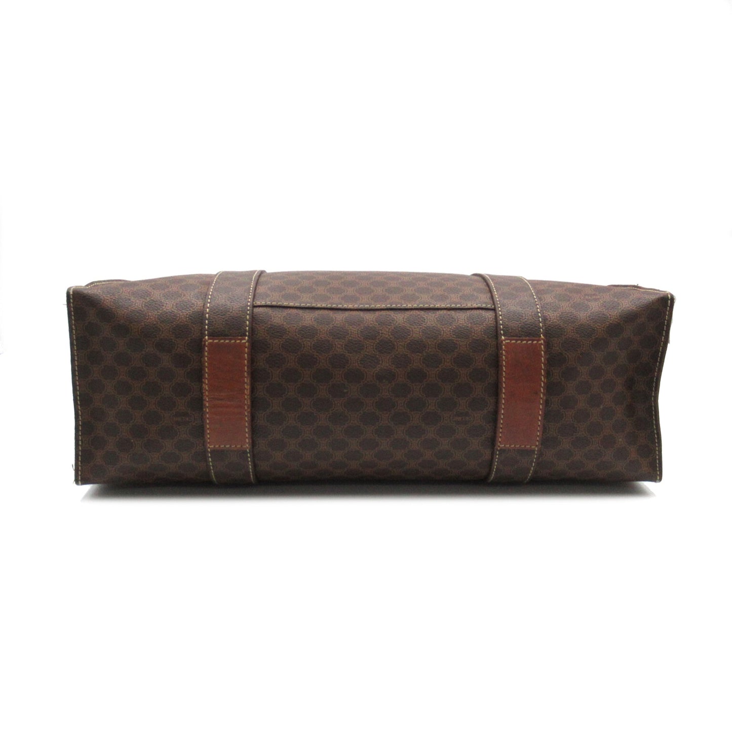 Celine Shoulder Tote Brown PVC coated canvas