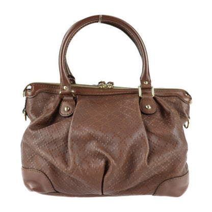 Gucci Sukey Brown Leather Handbag Shoulder Bag