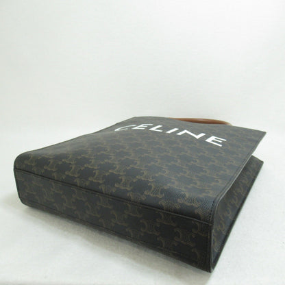 Celine vertical hippo handbag Brown Dark brown PVC coated canvas