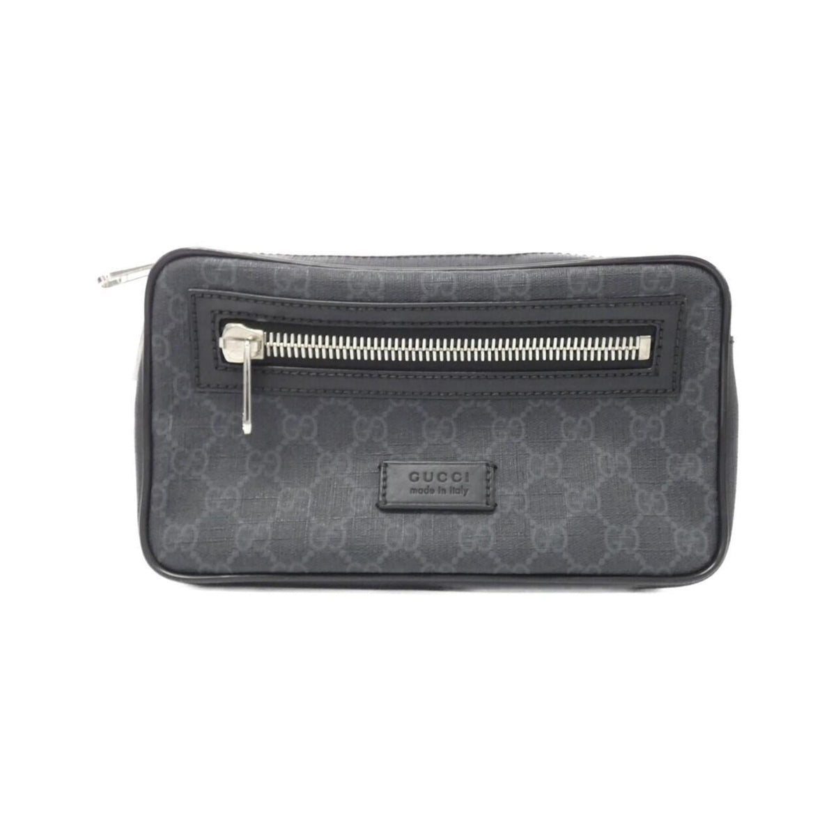 Gucci Black Gray Gg Supreme Fanny Pack ()