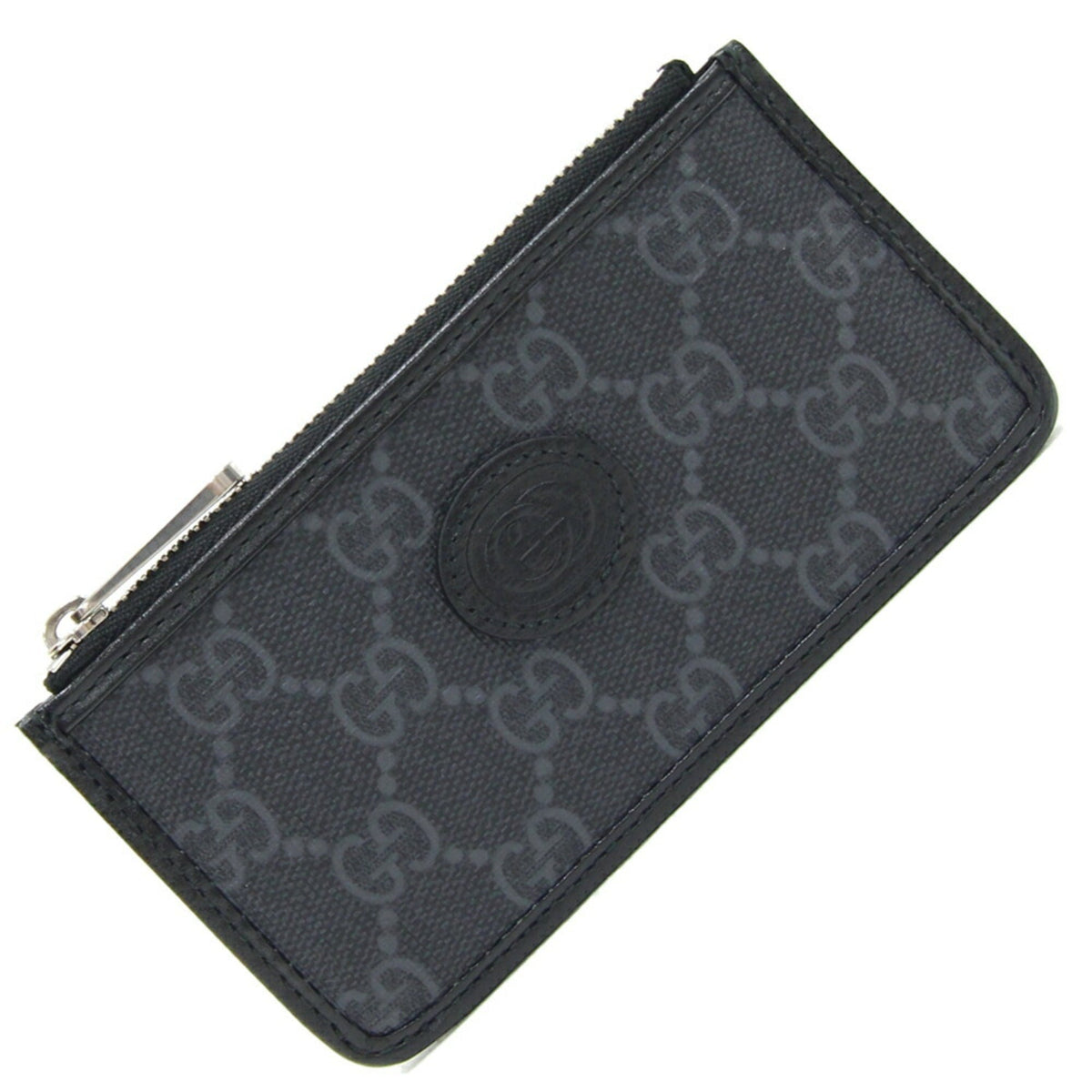 Gucci Black Pvc Leather Coin Purse/Coin Case ()