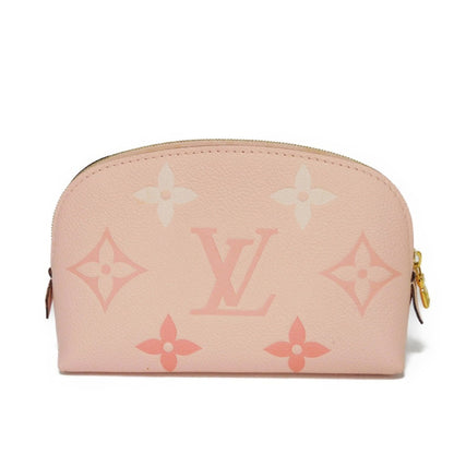 LOUIS VUITTON Pouch Pochette Cosmetic LV Logo Pink Monogram Empreinte by the Pool Boutonde Rose M80502 Women's