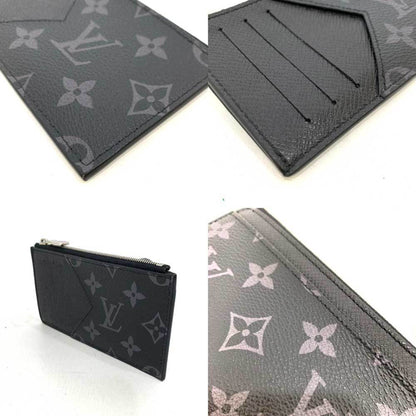 LOUIS VUITTON Wallet Accessories Coin Card Holder Noir Black Purse Folder Flat Men's Monogram Eclipse Taigarama M30271 LOUISVUITTON