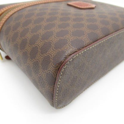 Celine Macadam vanity bag Brown PVC coated canvas