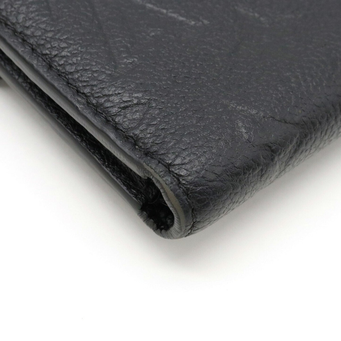 LOUIS VUITTON Monogram Empreinte Portefeuille Victorine Trifold Wallet Noir Black M64060