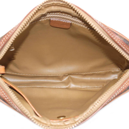 Celine Second Back Macadam Brown PVC
