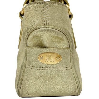 Celine handbag boogie bag silver gold CE00 13 leather Celine ladies plate