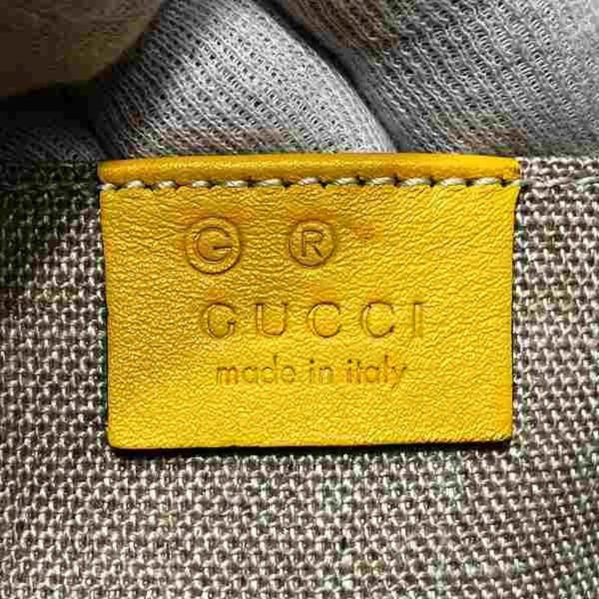 Gucci Yellow Leather Handbag Shoulder Bag