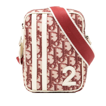 Christian Dior Red Color White Pvc Leather Shoulder Bag ()