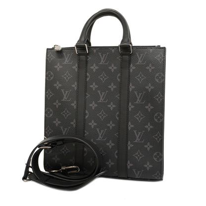Louis VuittonAuth  Monogram Eclipse 2WAY Bag Sack Plastic Cloth M46456