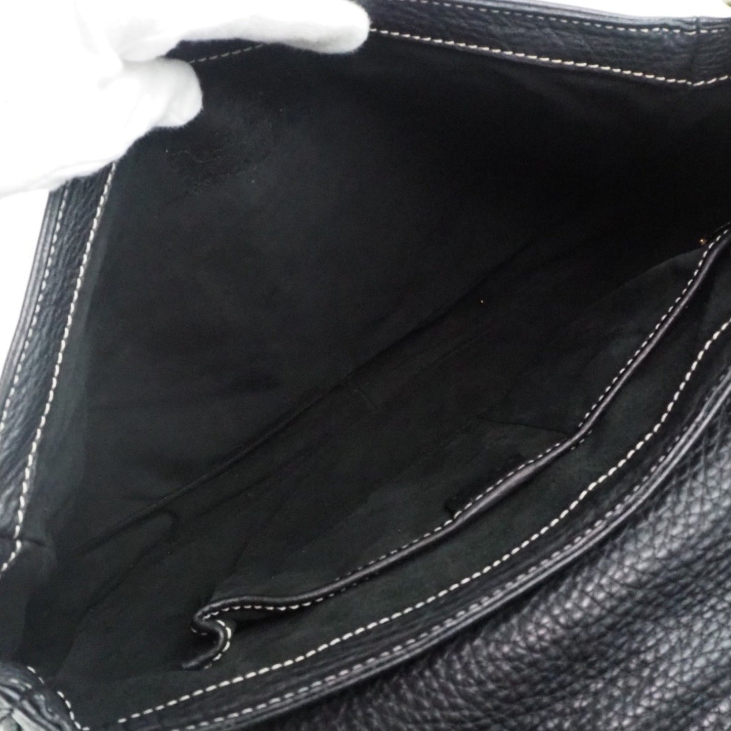 Celine calf black ladies shoulder bag