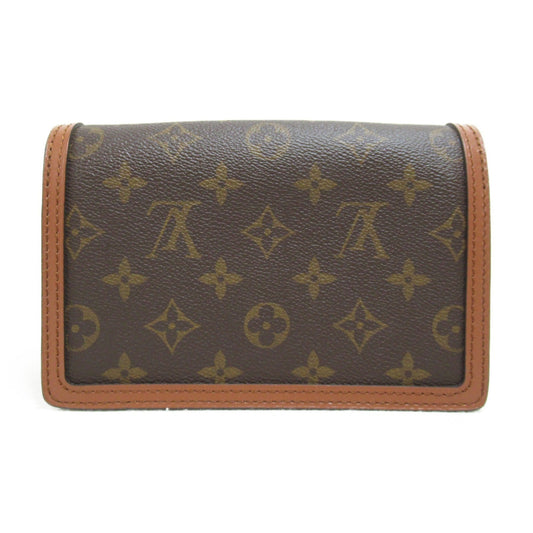 LOUIS VUITTON Portefeiulle Dauphine Shoulder Bag Brown Monogram Reverse PVC coated canvas M68746