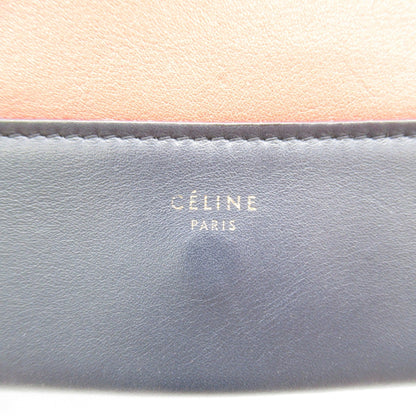 Celine Shoulder Bag Red Navy leather