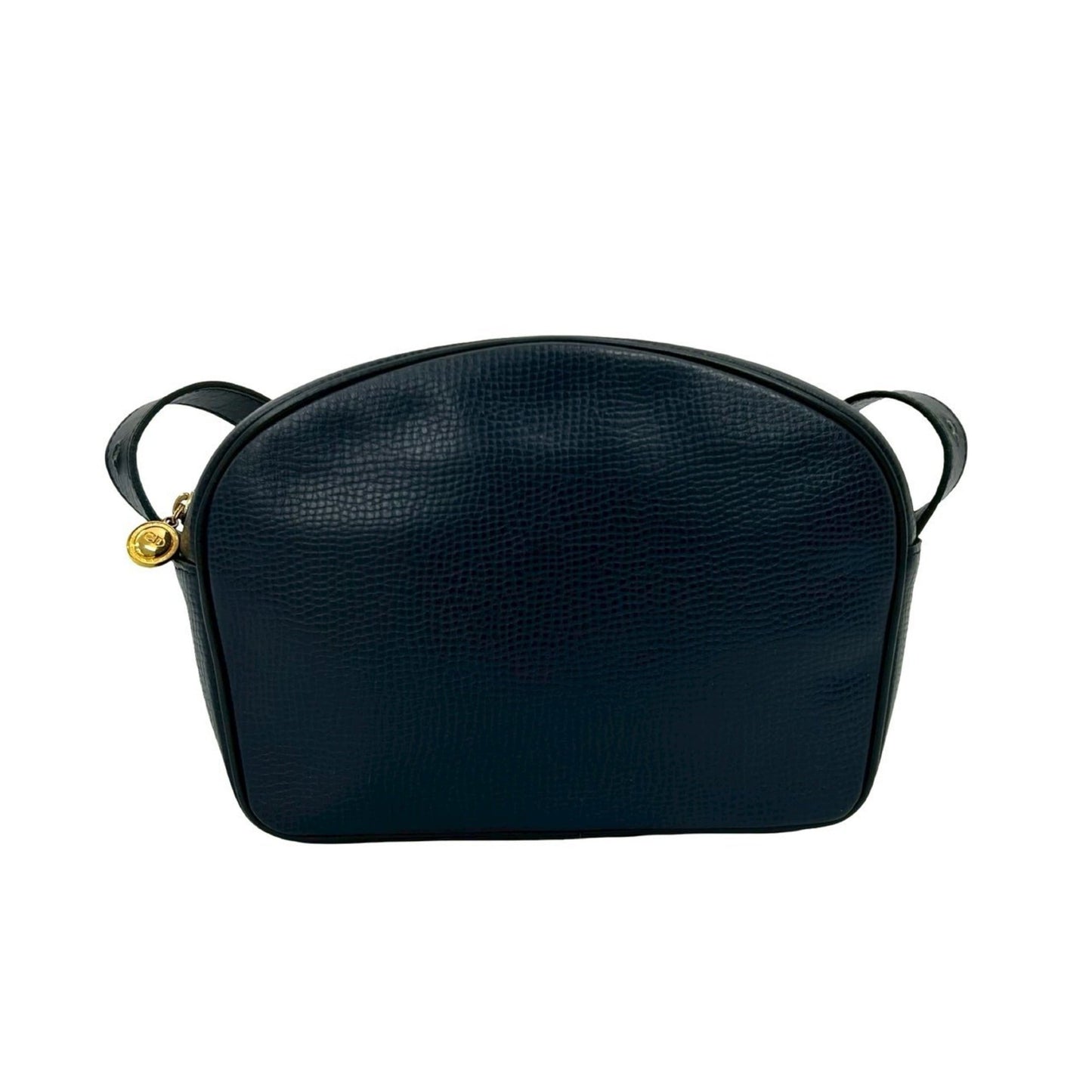 Christian Dior Navy Leather Pochette Shoulder Bag ()