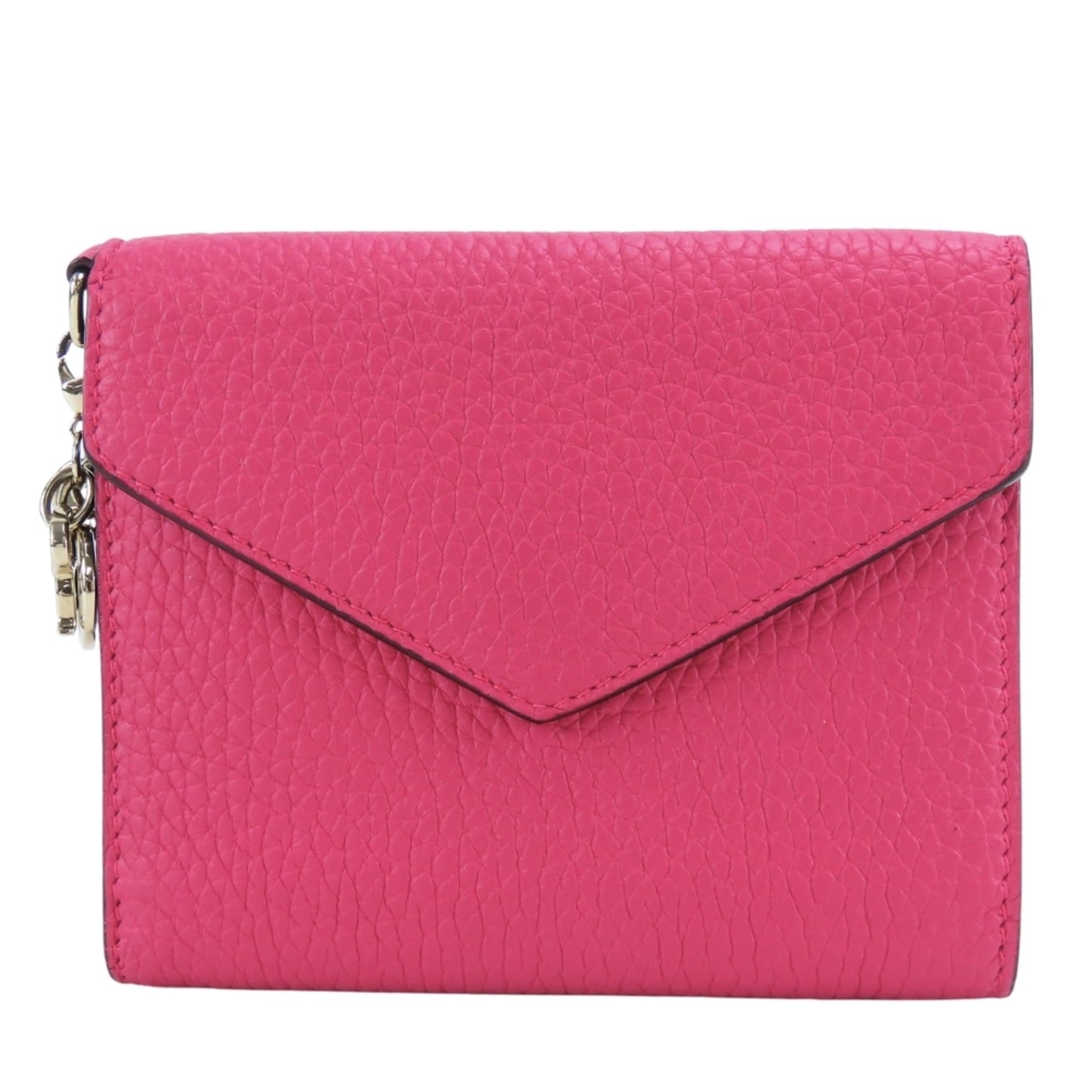Christian Dior Navy Pink Leather Wallet (Tri-Fold) ()