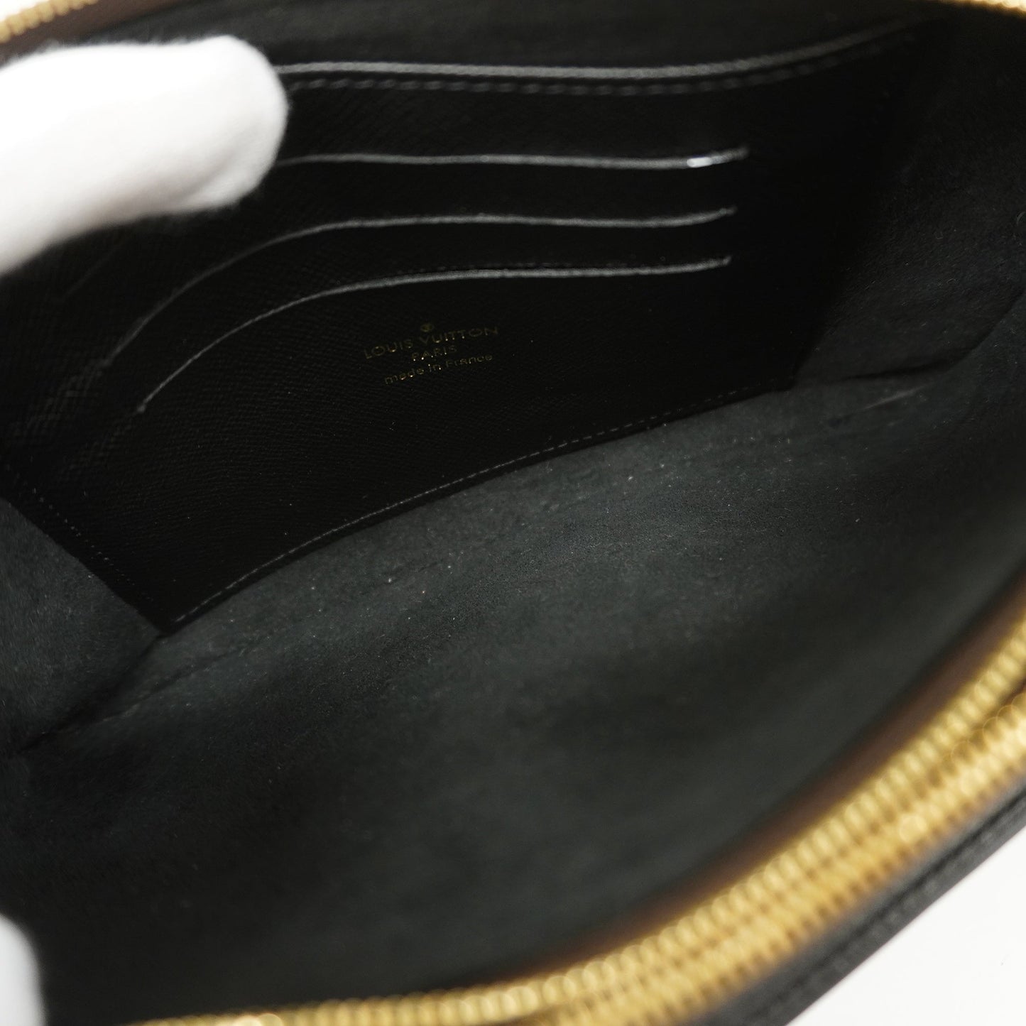 Louis VuittonAuth  Monogram Reverse Pochette Double Zip M69203 Women's Shoulder