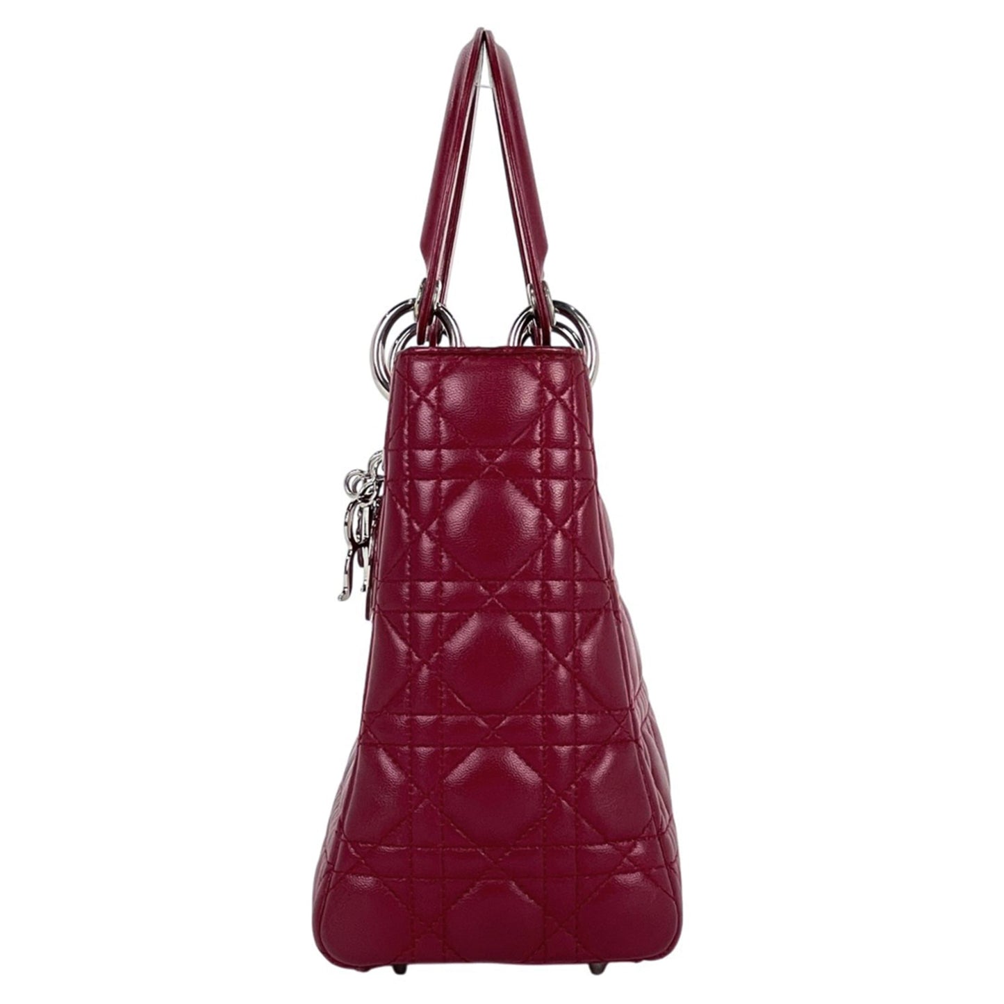 Christian Dior Red Color Leather Handbag Shoulder Bag ()