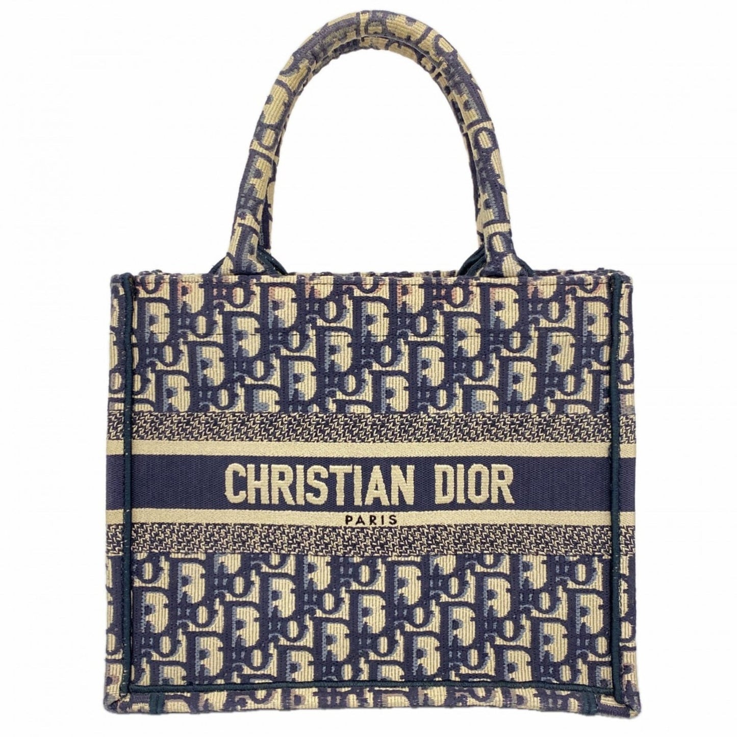 Christian Dior Navy Canvas Tote Bag ()
