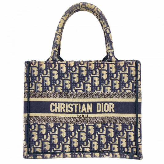 Christian Dior Navy Canvas Tote Bag ()