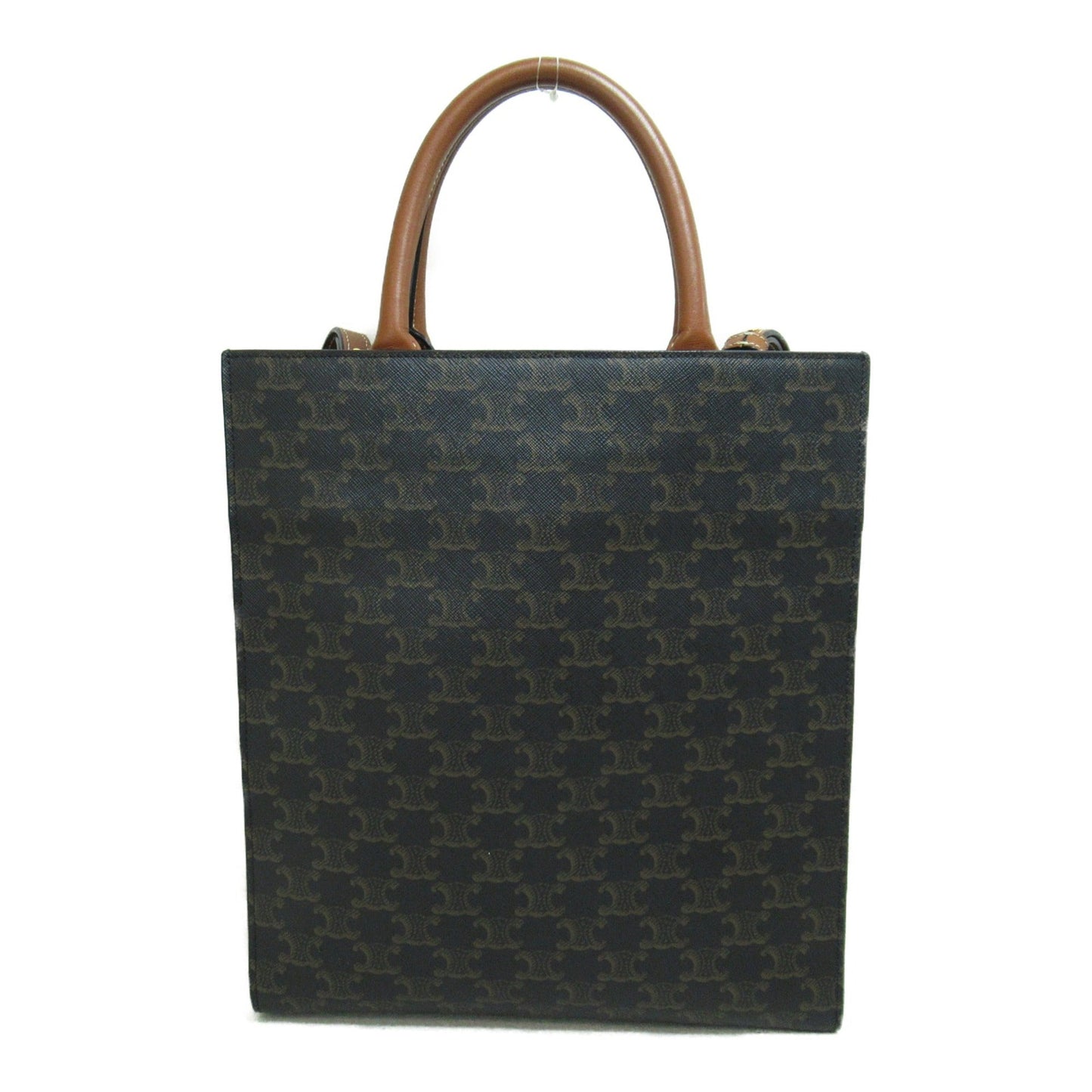 Celine vertical hippo handbag Brown Dark brown PVC coated canvas