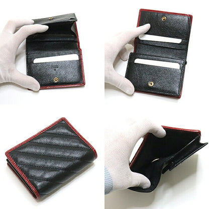 Gucci GG Marmont bi-fold wallet 573811 calf leather black