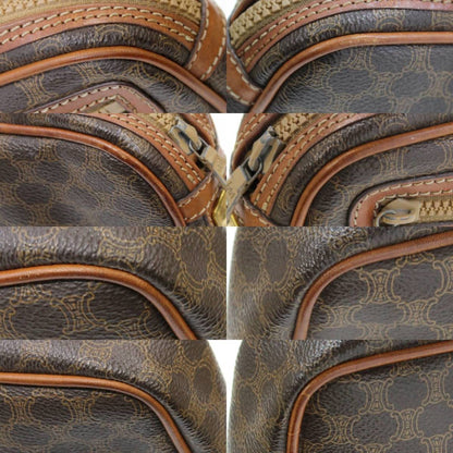 Celine Second Back Macadam Brown PVC