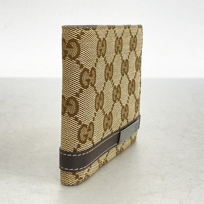 Gucci Brown Canvas Bill Wallet (Bi-Fold)