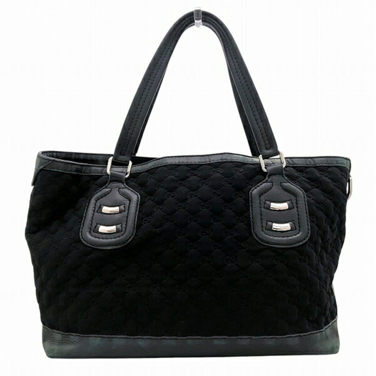 Gucci Black Nylon Handbag Tote Bag