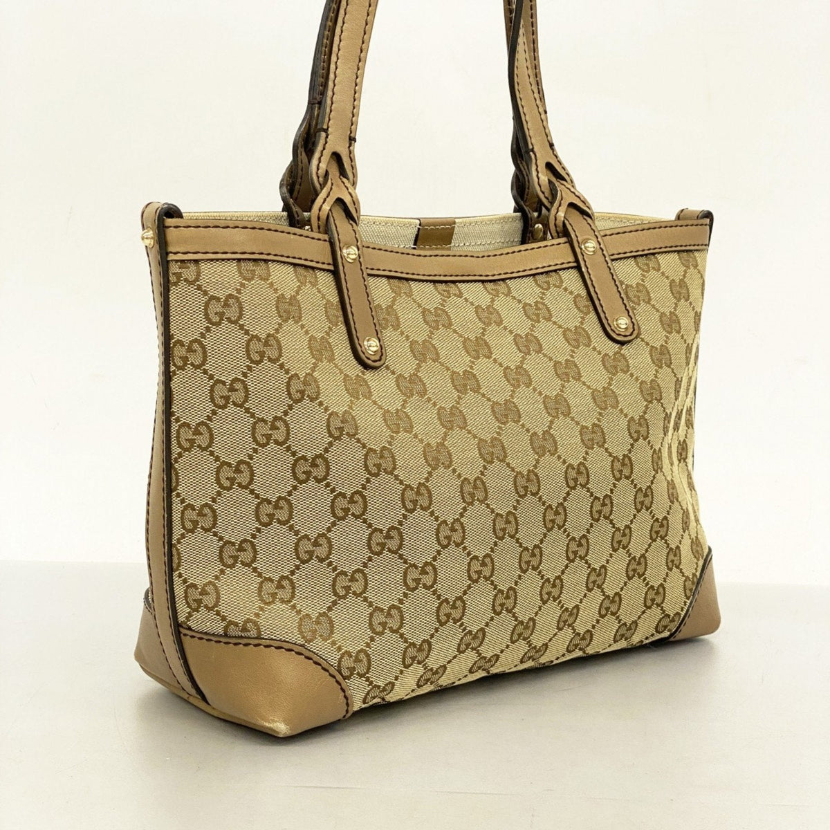 Gucci Brown Canvas Tote Bag