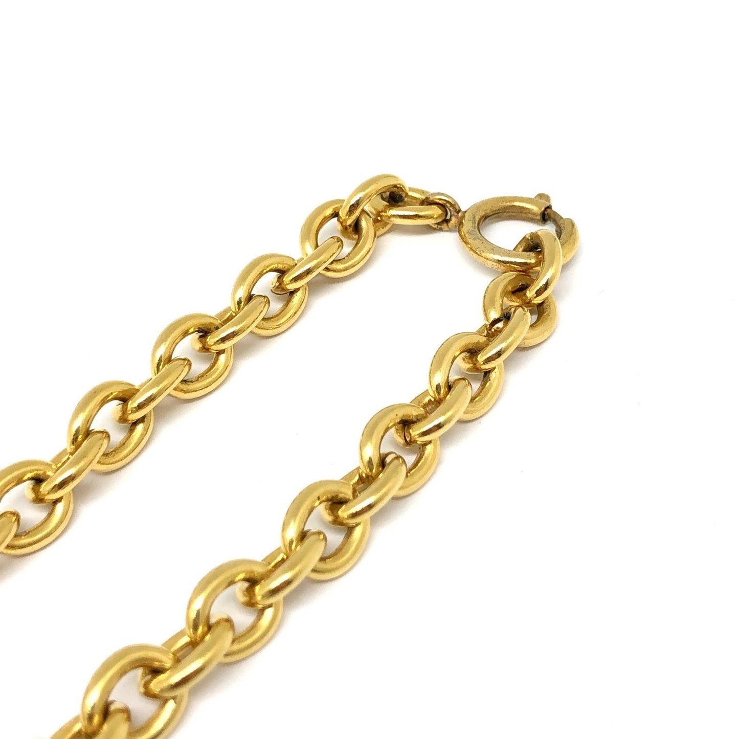 Celine Arc de Triomphe Circle Logo Necklace Gold Women's Accessories